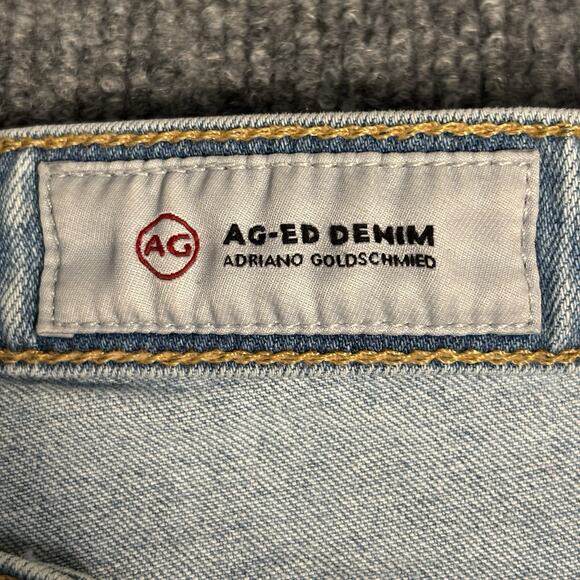 AG Adriano Goldschmied Jeans Womens 30 R Blue Legging Ankle Super Skinny Raw Hem - Picture 9 of 16